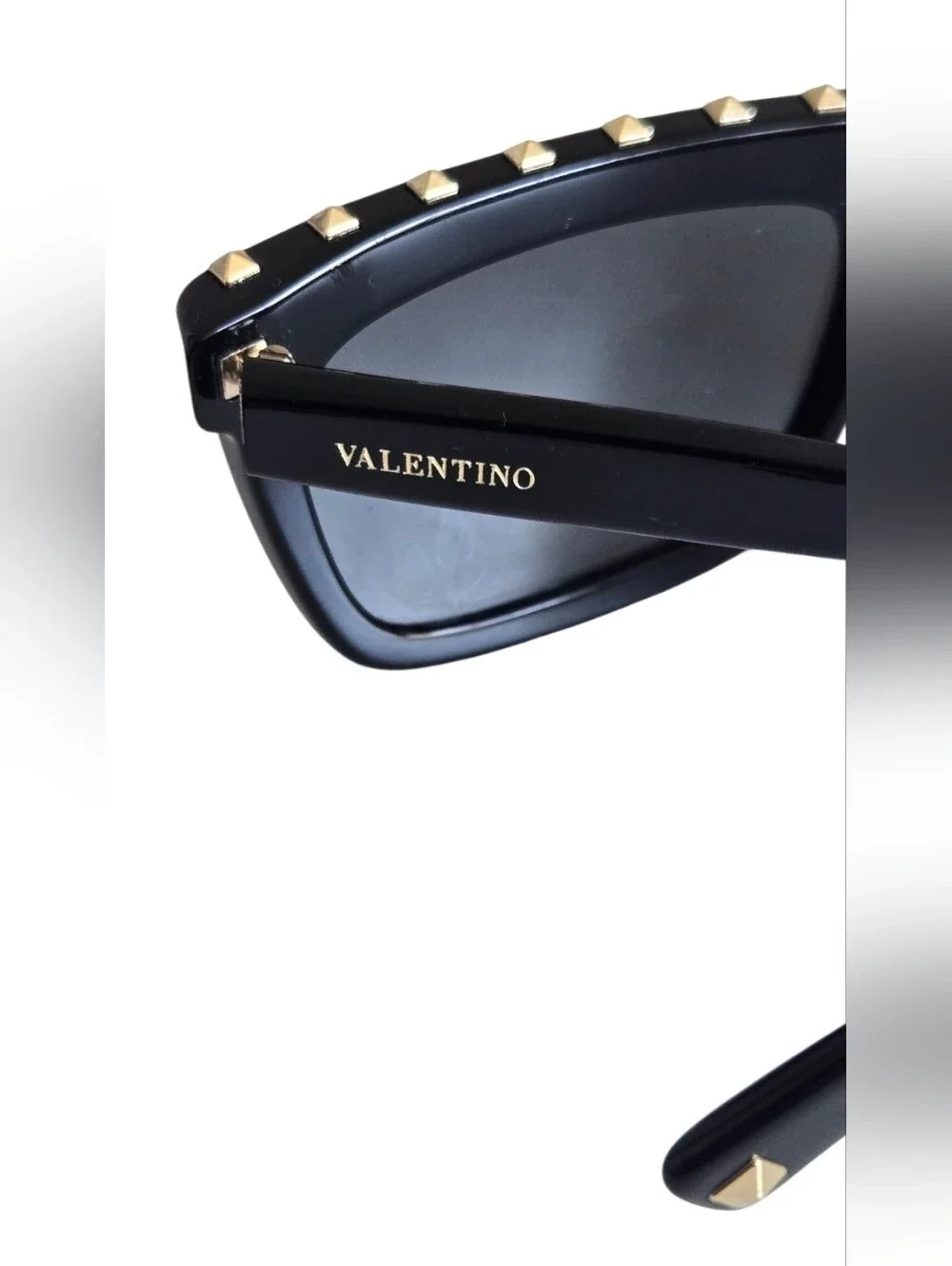 Valentino Rockstud Sunglasses Black VA 4010 5001/87 Designer Shades Italy 51mm